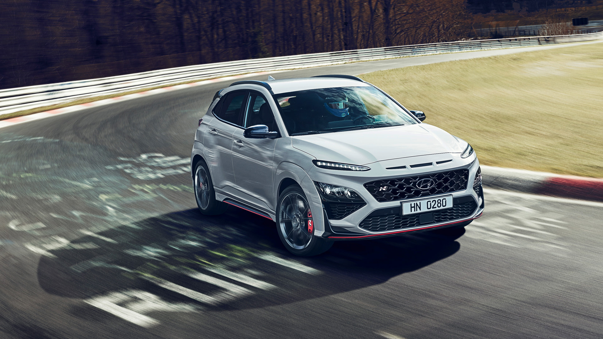 Hyundai Kona N track corner